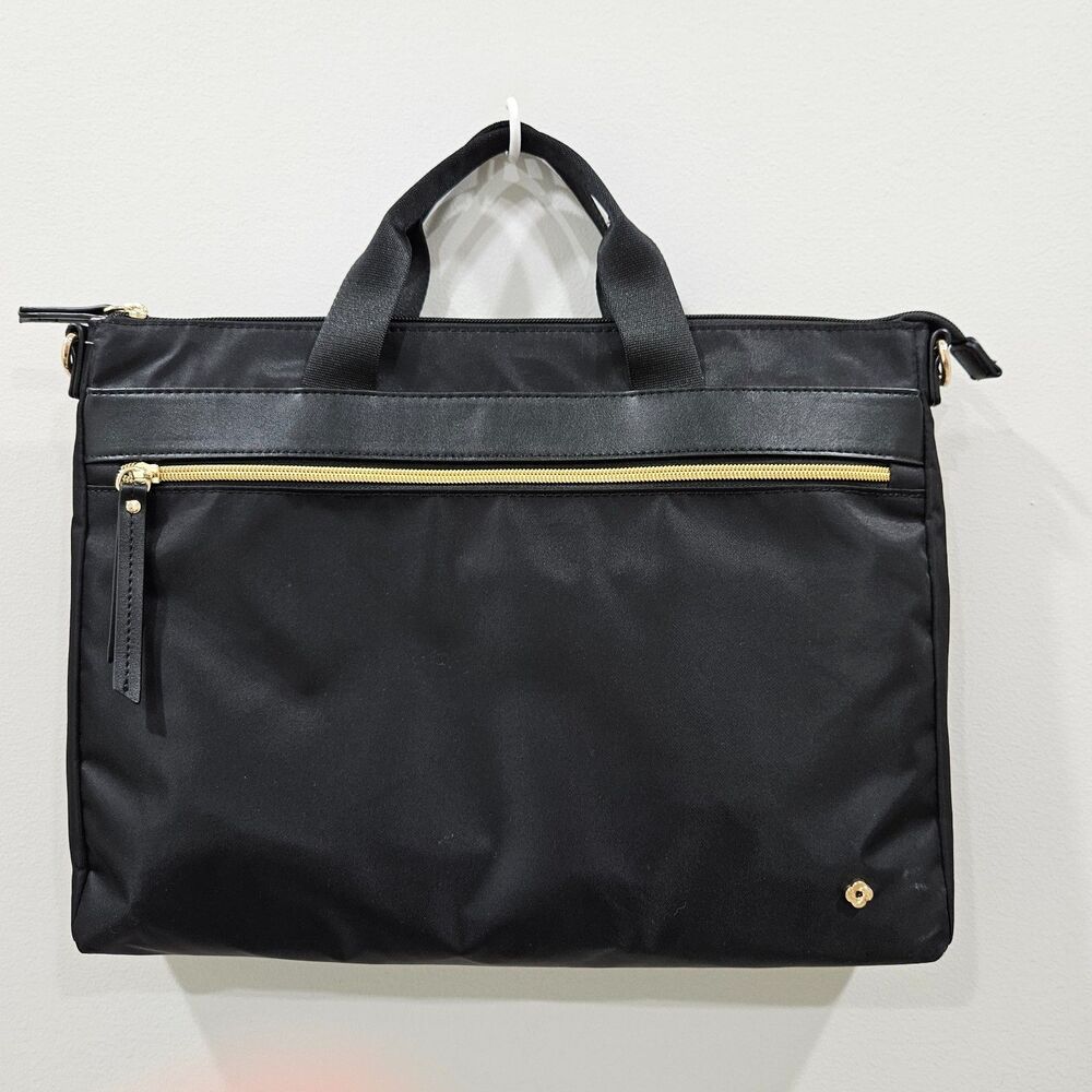 Samsonite Business Convertible Slim Briefcase Laptop Crossbody Bag Black Commute